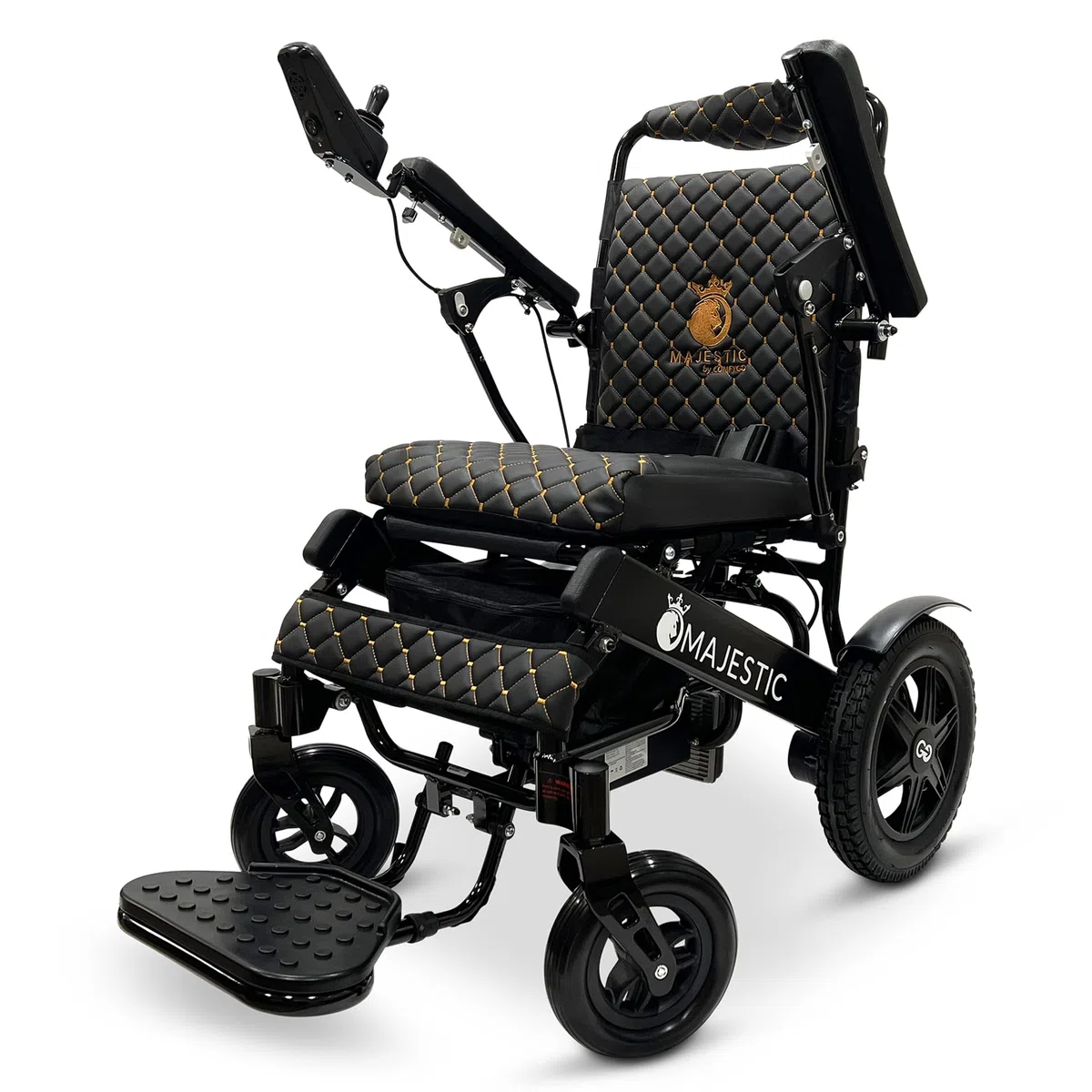Fauteuil roulant électrique pliable pour adultes, autonomie jusqu’à 31 km, capacité 150 kg, télécommande, siège 51 cm, IQ-9000 par Majestic